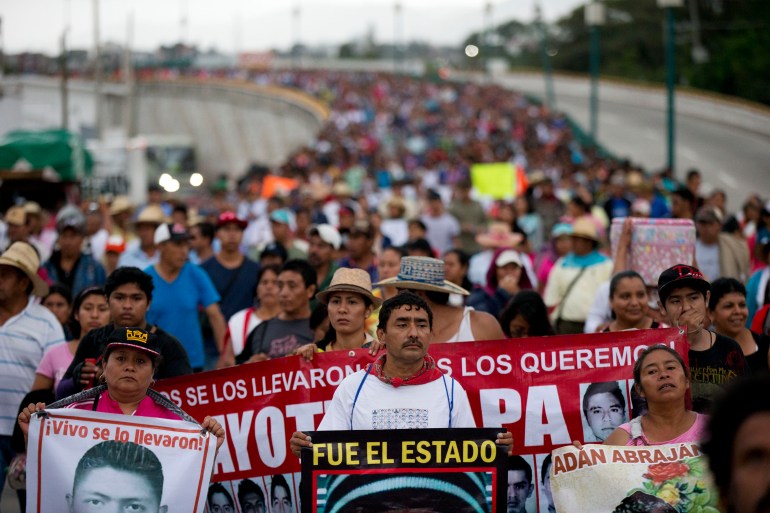Missing Mexico Students protest