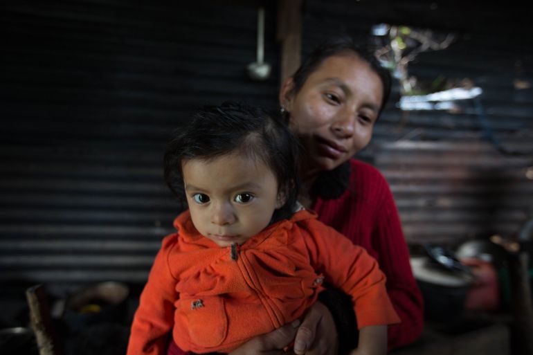 Margarita Xol is an unemployed 28-year-old single mother of two, who is struggling to feed her youngest daughter, now almost two years old .