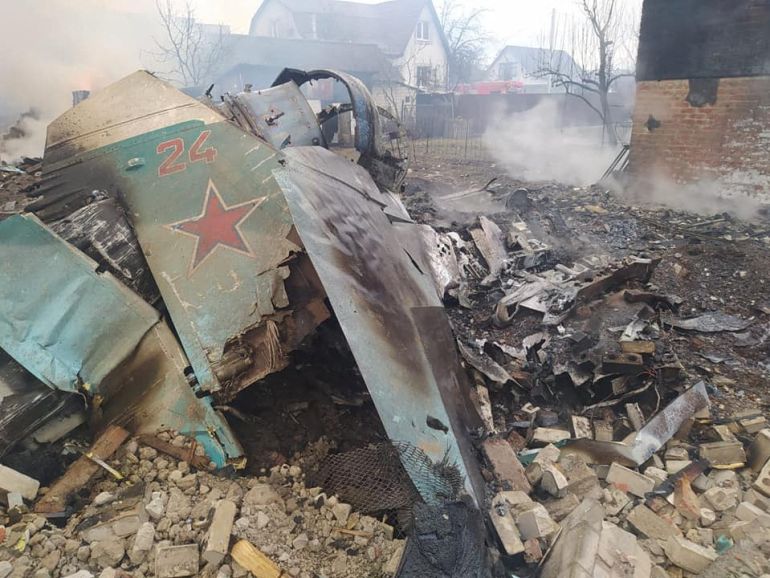 A photo remains of the Russian fighting aircraft.