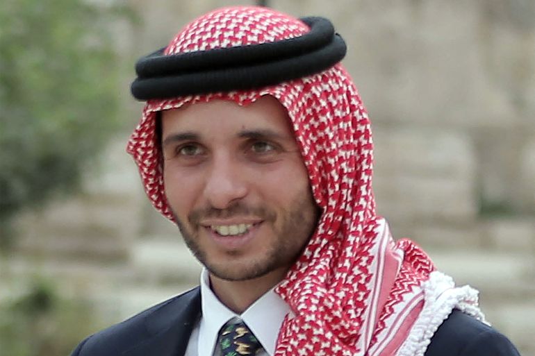 Jordan's Prince Hamzah bin Hussein smiles
