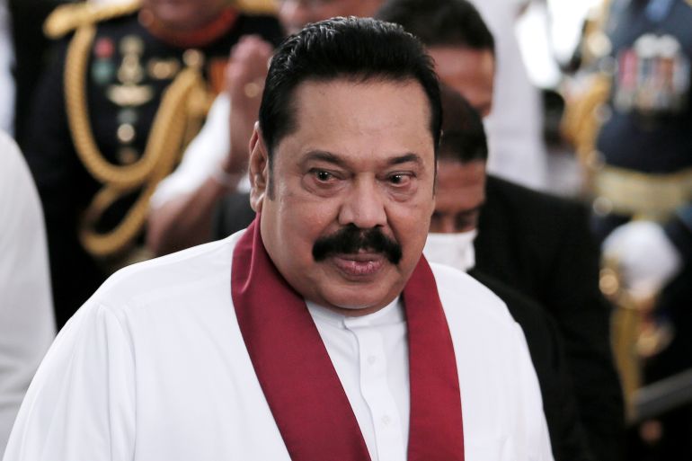 Sri Lanka's Prime Minister Mahinda Rajapaksa