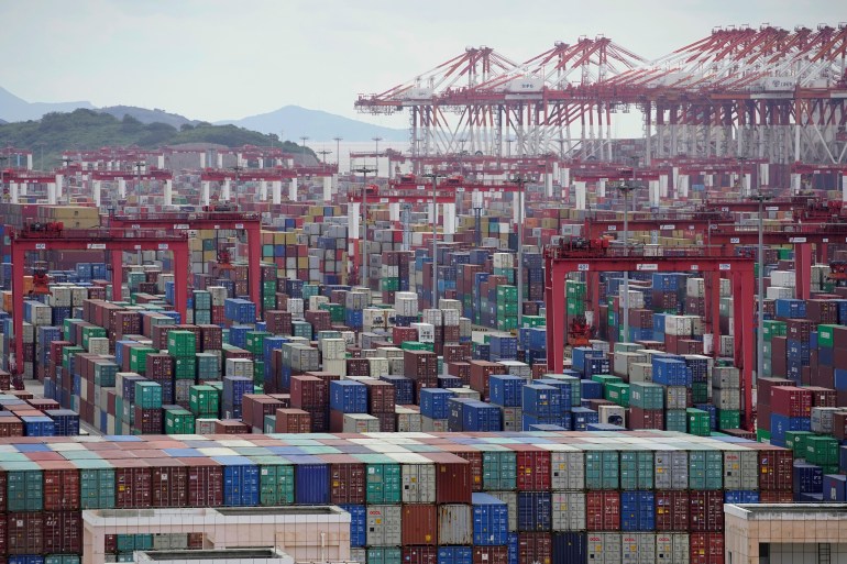 A container port in China.