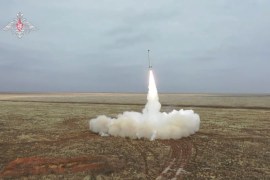 Launch of a cruise missile of the Iskander tactical missile system during the exercise