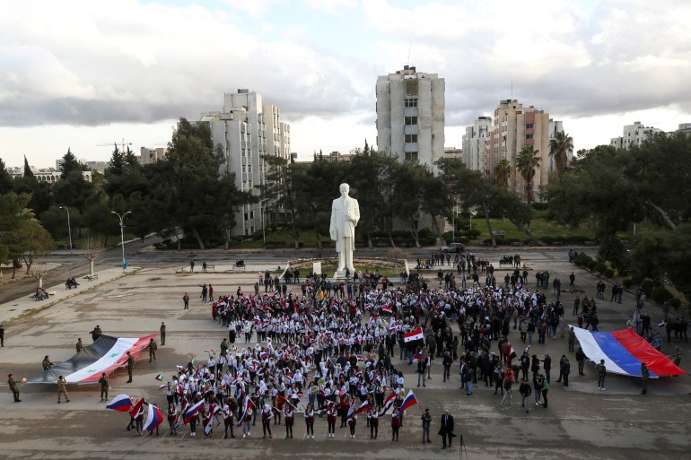 Syrians demonstrate in support of Russia's invasion of Ukraine