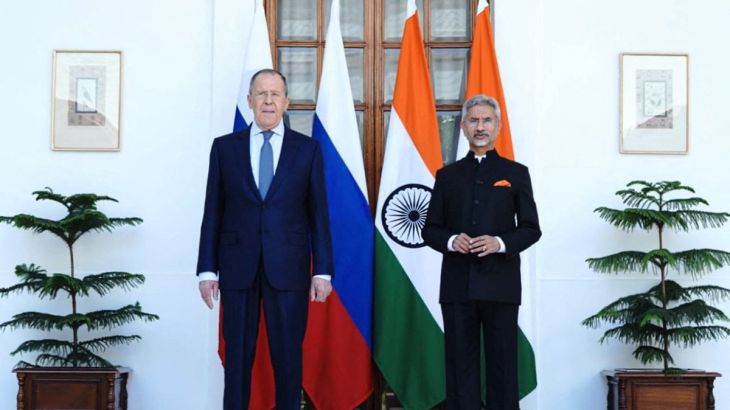India's Foreign Minister Subrahmanyam Jaishankar and his Russian counterpart Sergei Lavrov