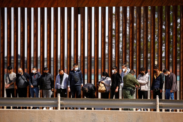 Migrants at US-Mexico border