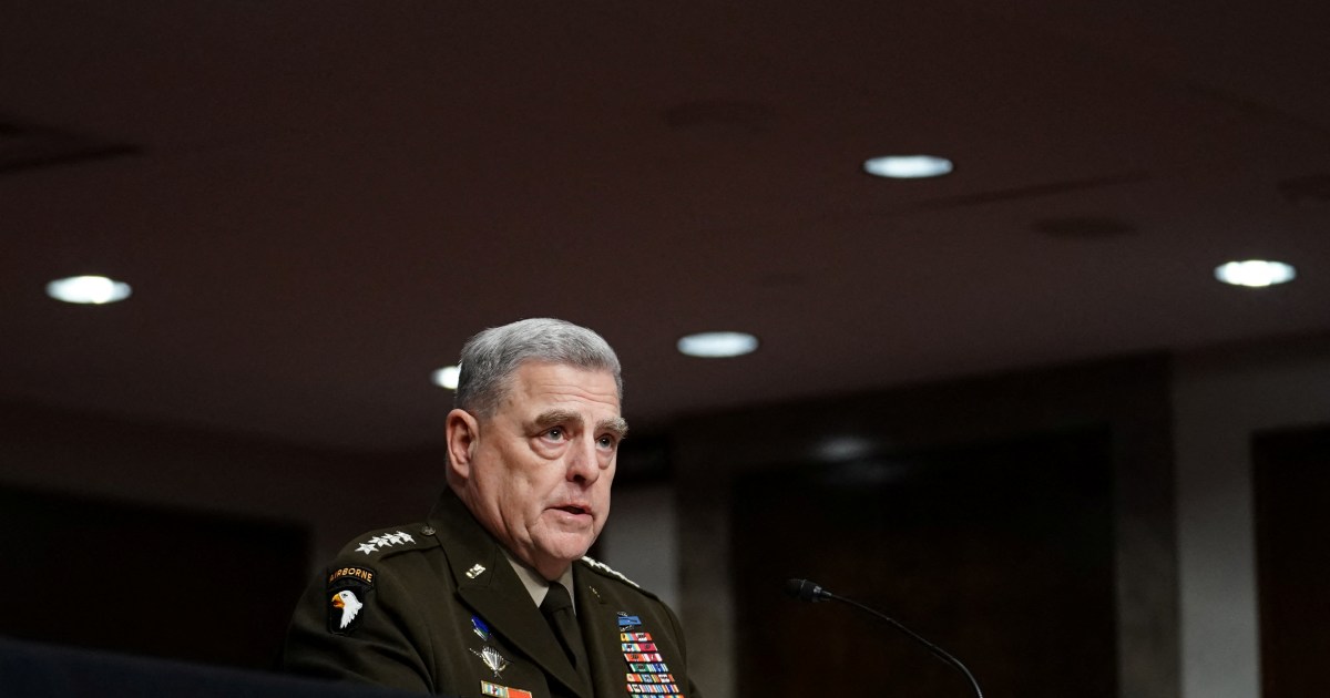 Top US general Mark Milley speaks with Chinese counterpart