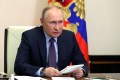 Russia's President Vladimir Putin chairs a meeting on the country's oil and gas industry.