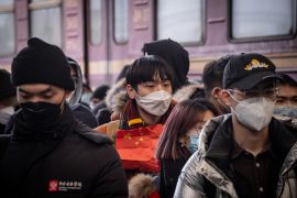 Chinese waiting to leave Ukraine
