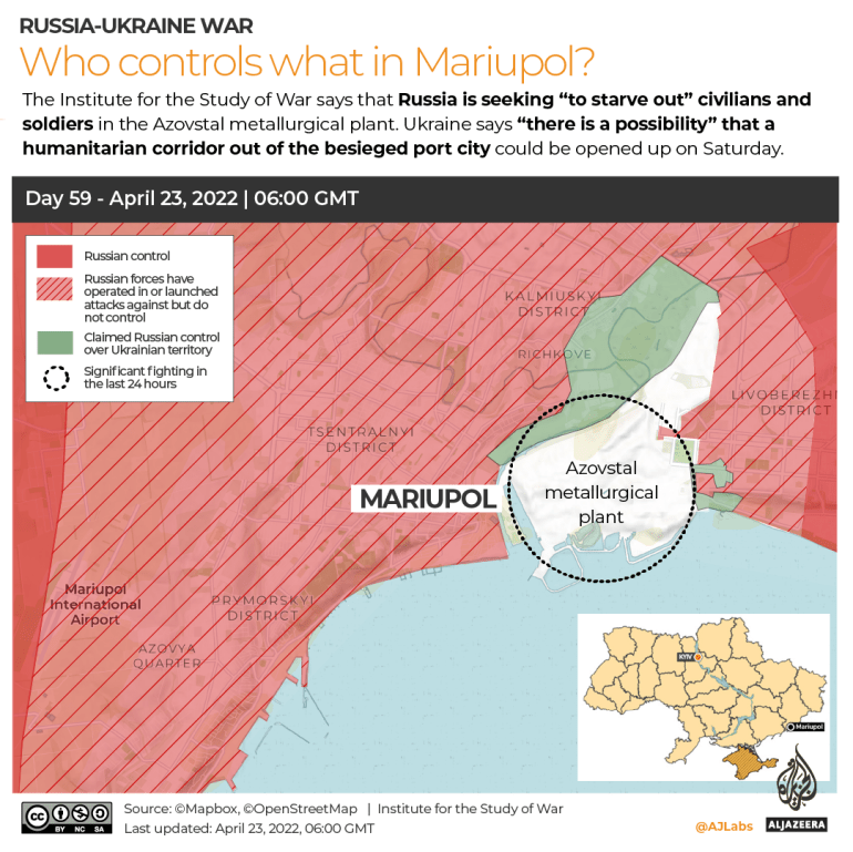 INTERACTIVE Russia-Ukraine map Who controls what in Mariupol DAY 59