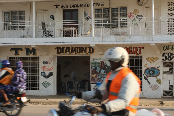 One of the many diamond shops in Koidu, Sierra Leone