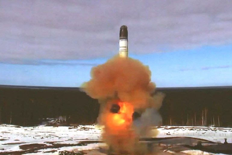 The Sarmat intercontinental ballistic missile