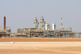 The Krechba gas plant in Algeria's Sahara Desert