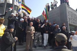 Syrian Druze in Sweida protest in February 2022