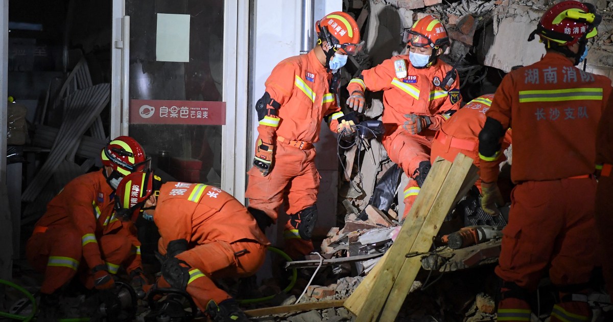 Dwóch zabitych po zawaleniu się budynku w środkowych Chinach  Aktualności
