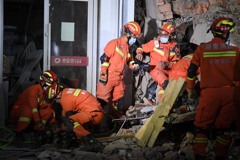 china building collapsed