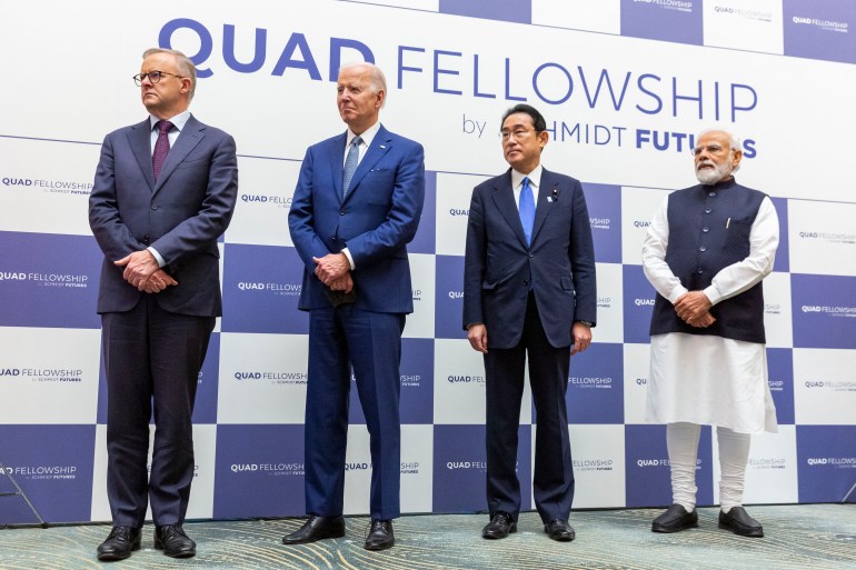 The four-person leaders meet in the Japanese capital Tokyo