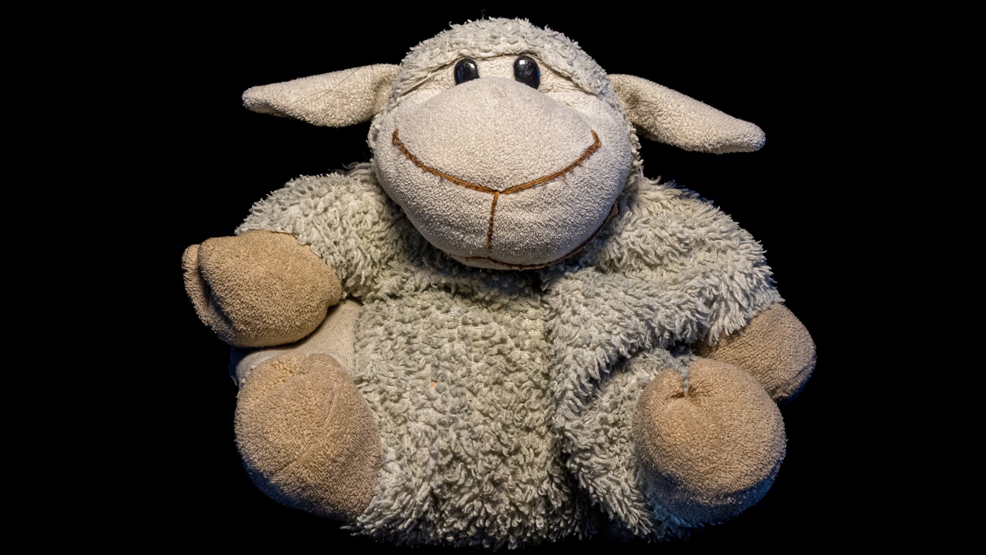 A child's toy sheep