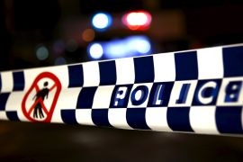 police tape at a crime scene in Australia