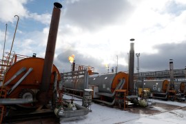 Russia is Europe&#39;s biggest oil supplier, providing 26 percent of the bloc&#39;s oil imports in 2020 [File: Vasily Fedosenko/Reuters]