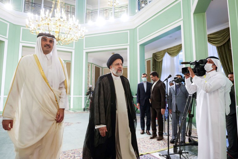 Emir of Qatar in Tehran