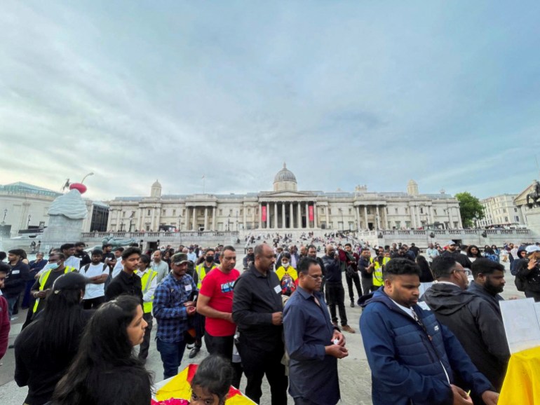 Sri Lanka vigil in London, UK
