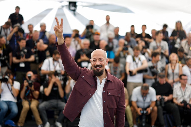 Director Tarik Saleh poses at Cannes Film Festival