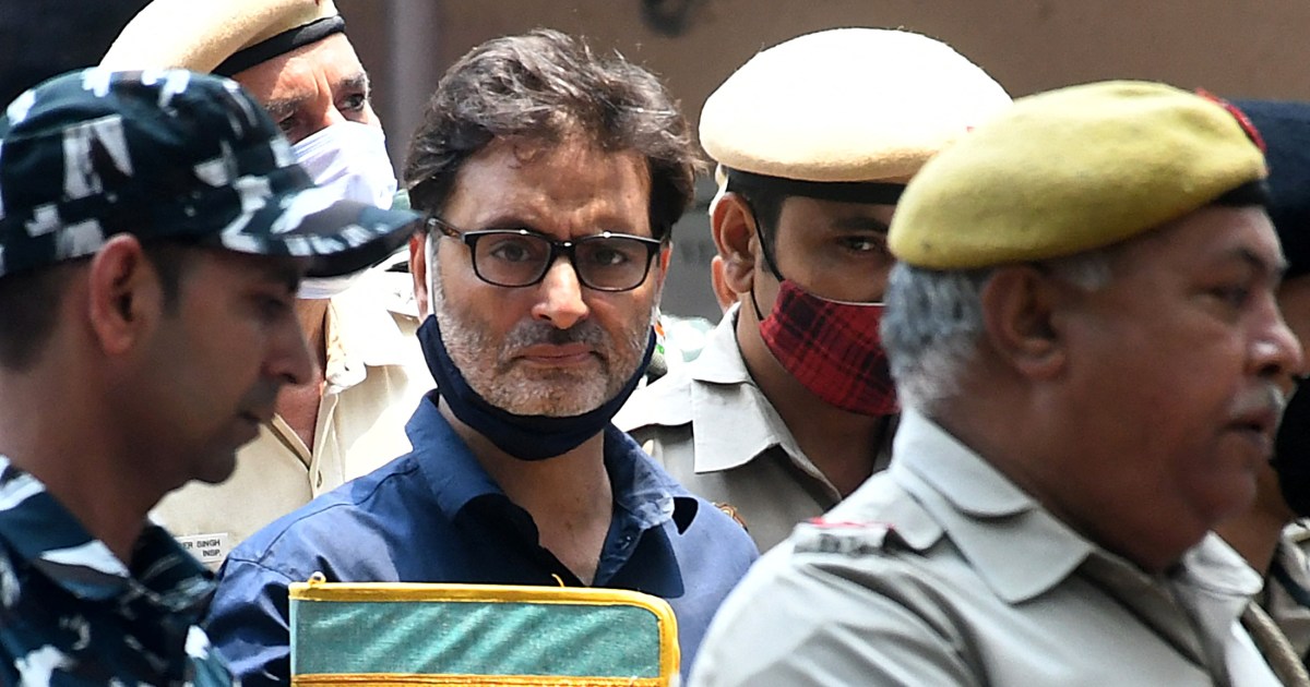 A court in New Delhi sentences the top Kashmiri pro-freedom leader to life term in ‘terrorism’ funding case.