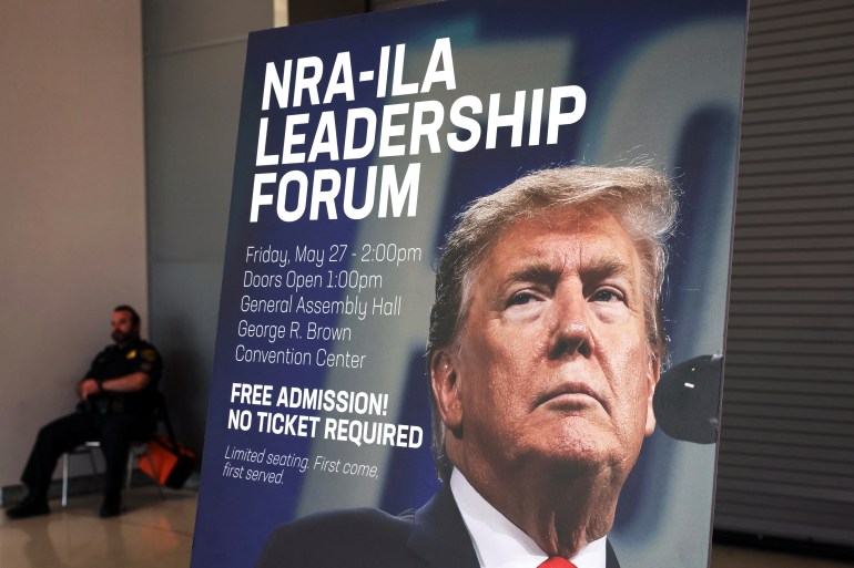 National Rifle Association (NRA) annual convention in Houston, Texas