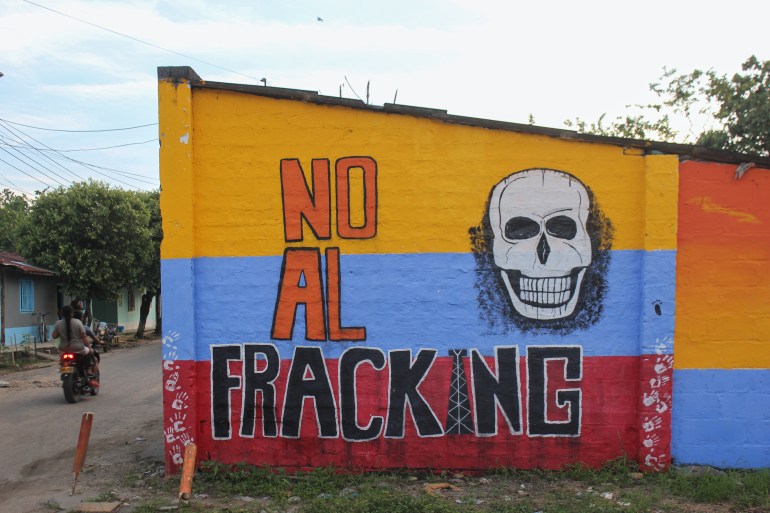 Anti-fracking mural