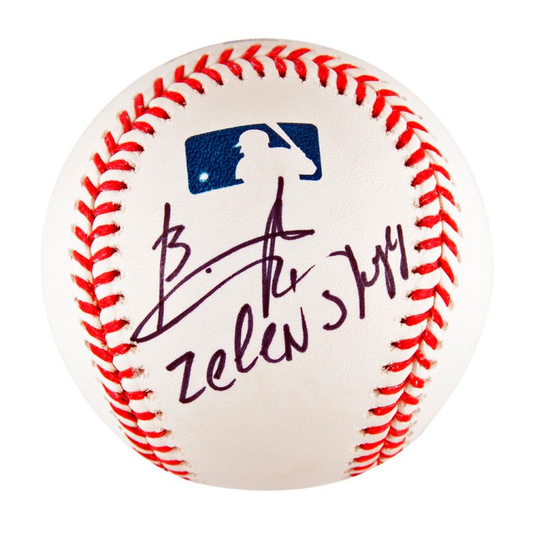 Baseball signed by Zelenskyy 