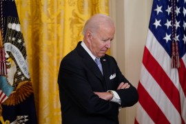 Joe Biden with arms crossed