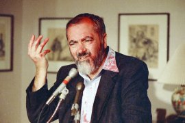 Meir Kahane, who was elected to the Israeli Knesset in 1984, founded the far-right Kahane Chai group, also known as &#39;Kach&#39; [File: Scott Stewart/AP Photo]