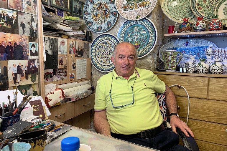 Garo Sandrouni, a shop owner in the Old City in Jerusalem and member of the Armenian Orthodox community, says Shireen Abu Akleh's funeral saw Jerusalem's various churches come together to bid her farewell.