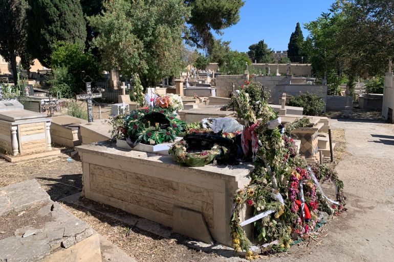 Although a Greek Melkite herself, Shireen Abu Akleh is buried at a Greek Orthodox cemetery on the Mount of Zion, just outside of the Old City in Jerusalem.