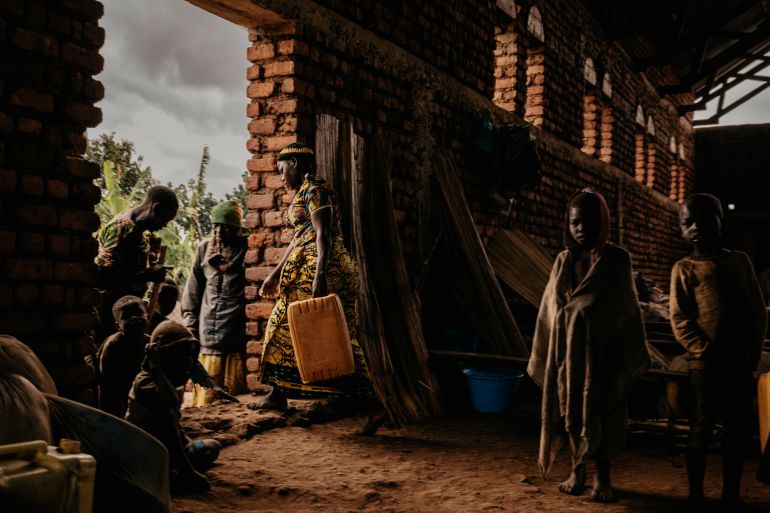 Displaced communities living in church buildings after having fled the Ituri Conflict in Democratic Republic of Congo, April 28, 2022 [Hugh Kinsella Cunningham/NRC]