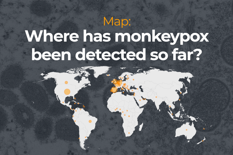 INTERACTIVE- Map where has monkeypox been detected so far poster July