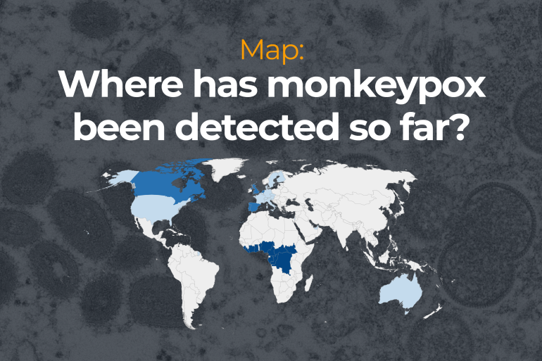 INTERACTIVE- Map where has monkeypox been detected so far poster May 29