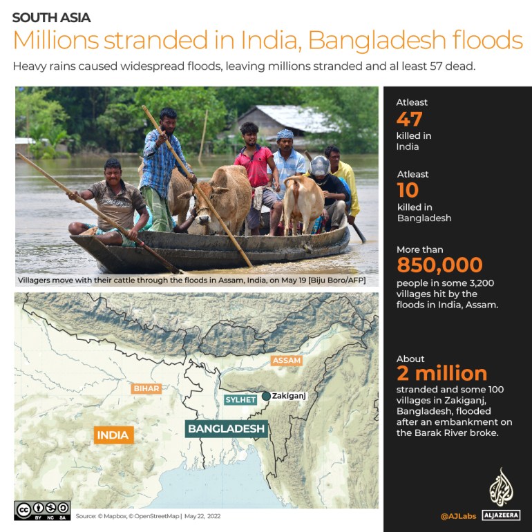 INTERACTIVE India Bangladesh floods MAY22 2022