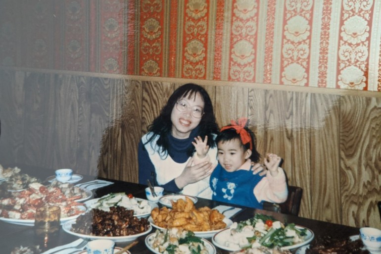 Su-Jit Lin and her mother