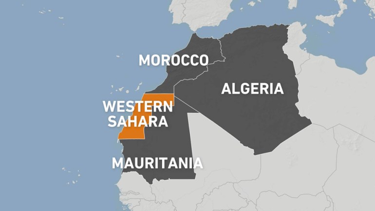 Western Sahara map