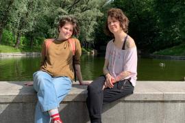 Soon after Polina Punegova and Yulia Maznyk arrived in Berlin, they were connected with Quarteera, an organisation that supports Russian LGBTQ speakers in Germany and other countries where Russian is spoken [Courtesy: Polina Punegova and Yulia Maznyk]