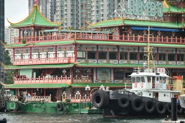 Hong Kong&#39;s iconic floating restaurant has sunk in the South China Sea [File: Peter Parks/AFP]