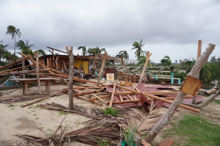 Devastation from Hurricane Agatha