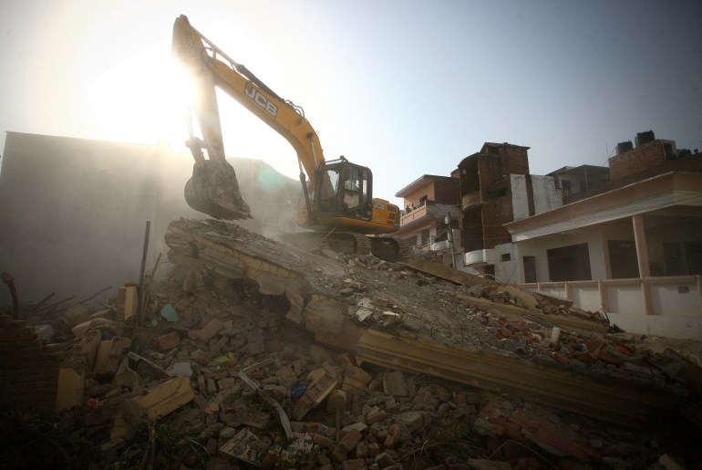 Muslim house demolished