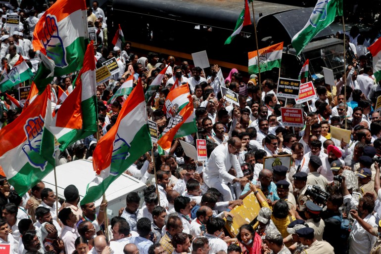 Hindistan'da Kongre protestosu