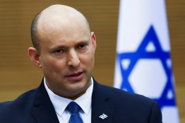 Bennett announced to lawmakers from his Yamina party &#39;his intention not to stand at the next elections&#39; [File: Ronen Zvulun/Reuters]
