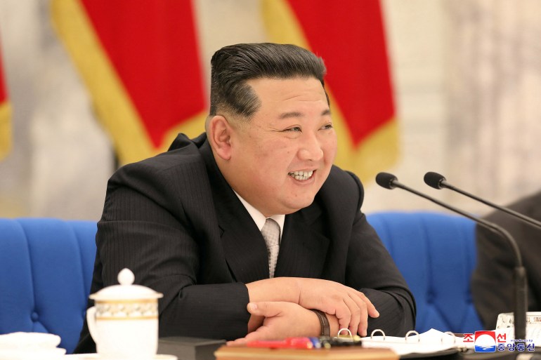 North Korean leader Kim Jong Un holds the Third Enlarged Meeting of Eighth Central Military Commission of the Workers' Party of Korea in Pyongyang