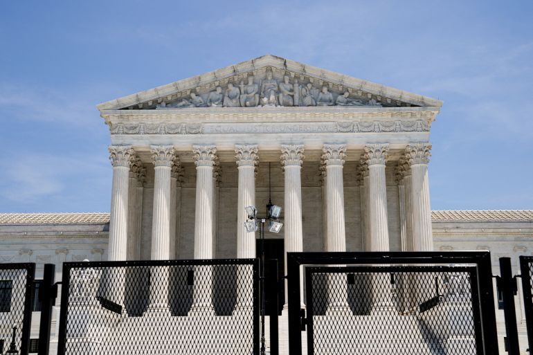 The US Supreme Court building in Washington, DC