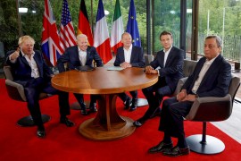 G7 leaders have condemned Russia&#39;s role in the ongoing global food crisis amid the invasion of Ukraine. [File: Ludovic Marin/Reuters]